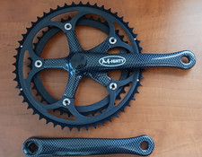 M-IGHTY Kurbelgarnitur  42/52 Zähne 170 mm Vierkant Carbon-Optik Rennrad NEU