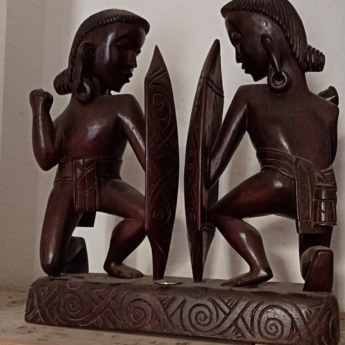 Holz skulptur figurengruppe - skulptur, 2