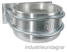 Futtertrog Aluminium Futterschale rund Pferde Rinder Trog Tränkebecken 18 Liter