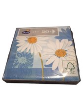 Duni Servietten Gänseblümchen Motiv Mehrfarbig Papier 20 Stück Freizeit