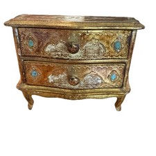 Zauberhafte Vintage Miniatur Kommode, handbemalt, ital. Stil, Schmuckschatulle