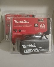 2 Makita 6.0Ah 18V Lithium-Ion