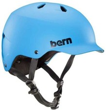 Bern Watts EPS Visier Urban Commute Helm Fahrradhelm Summer Watts matt Cyan Blau