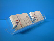 2- Fach Visitenkartenständer aus Acrylglas,Visitenkarten,Visitenkartenhalter