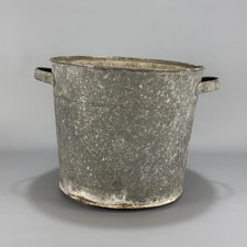 Alter Zink Topf großer