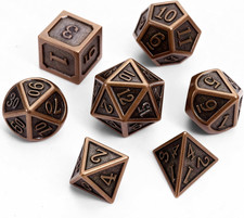 7 Metall Würfel Set –