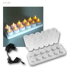 12er Set LED Akku-Teelichter m