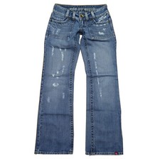 EDC By Esprit Jeans - CRAFT - Gr 34 Regular / ca. W25 L32 - DESTROYED Hüftjeans 
