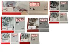 Novus Heftklammern Klammern Tackernadeln verschiedene Sorten
