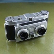 defekte BELPLASCA Stereokamera 35mm, Belca Tessar 37,5 Carl Zeiss Jena 3d ☆ 