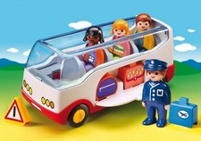 PLAYMOBIL 1.2.3 6773 Reisebus 4 Figuren Zubehör vollständig ab 1 ½ Jahren Junior