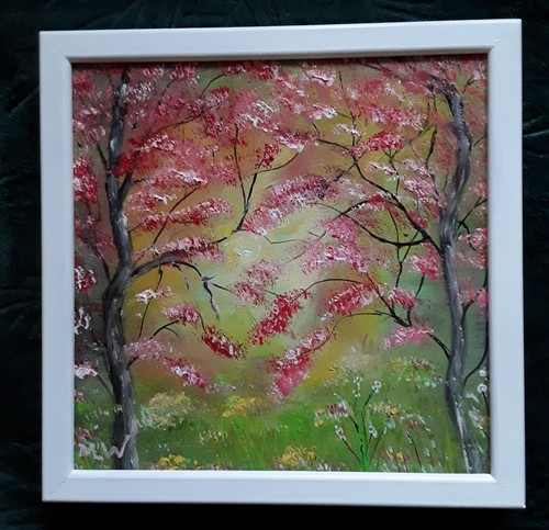 Weber bild ölbild 30x30cm - weber,