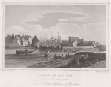 Emden Hafen Original Stahlstich Riegel 1849