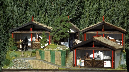 Ein einzigartiges diorama des - einzigartiges,