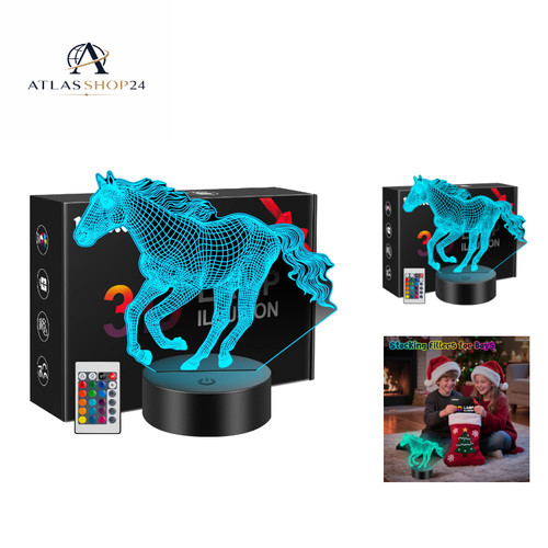Weihnachts nachtlicht pferd - weihnachts, 3d