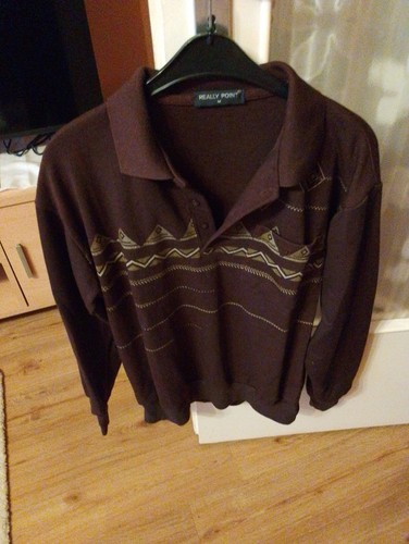 Herren pullover mit hemdkragen - herren,