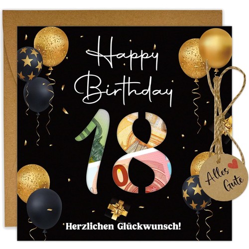 Geschenk geburtstag karte - 18.,