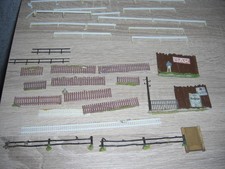 Konvolut 1:87 Zäune und Leitplanken aus Anlagenrückbau für Bastler