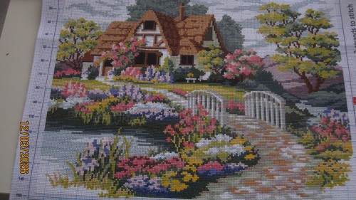 Stickbild ferig gestickt - stickbild,