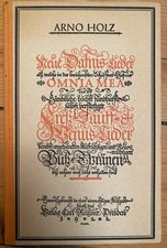 Arno Holz - Neue Dafnis-Lieder