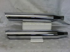 Harley Davidson orig. US Endtöpfe mit Kat.,chrom,TC96 Softail Deluxe,Cross Bones