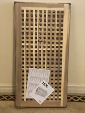 Brandneu flach verpackt IKEA HOL 98 cm x 50 cm Aufbewahrung/Beistelltisch, Akazie, 50161321