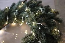 Ikea Stråla Lichterkette Strala 40 Led  & 60 silberne Glöckchen 805.626.71