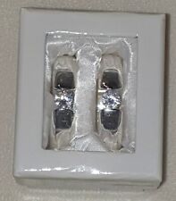 10 Serviettenringe versilbert, Geschenkbox  Zirkonia Solitaire Hochzeit 