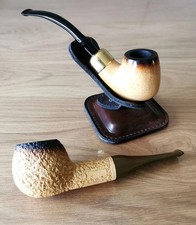 2 Tabakpfeifen Pipe GENUINE Block Meerschaum: Jambo, Belt. Beraucht