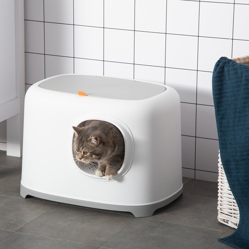 Katzentoilette mit haube - mit,