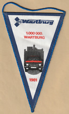 Wimpel DDR IFA Wartburg 1000000 Wartburg 1981 ca 22 cm x 13,5 cm
