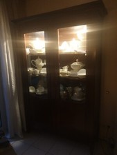 Selva, Vitrine, Schrank, Nussbaum, Antiker Stil,  Edel