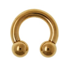 4,0mm TITAN Gold Hufeisen