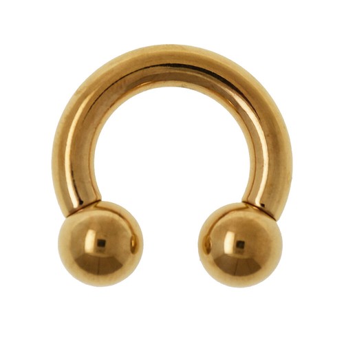 0mm titan gold - 4,0mm, hufeisen