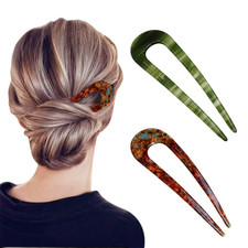 U-förmige Metall Haarnadeln 2 Stück French Twist Hair Pin Haargabel groß