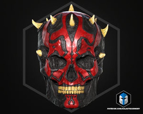 Darth maul skull 3d - darth,