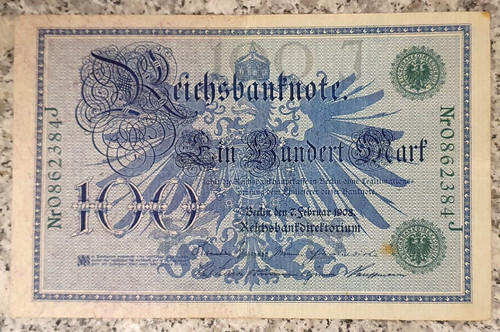 Deutsches reich reichsbanknote - deutsches,