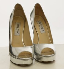 silberne Jimmy Choo Pumps Gr