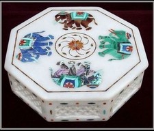 5 " Marmor Kiste Semi Precious