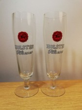 2 Holsten-Pilsener Gläser, 0,25 l, 70er Jahre