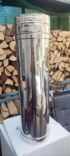 Schornstein, 200mm,Ofenrohr , Längenelement,Kamin , Edelstahl ,Ofen, Heimwerken 