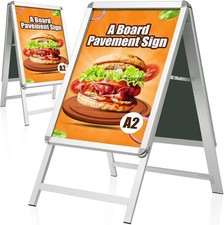 WIIGO Kundenstopper A2 – Doppelseitiger wetterfester Plakatständer, A-Rahmen Stä