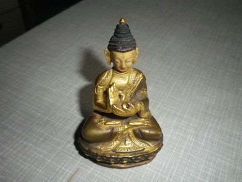 Vergoldete buddha statue - vergoldete, nepal
