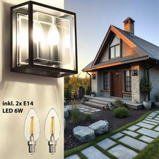 E14 Außenwandlampe Aluminium