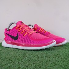 Nike Schuhe Größe 4,5 Damen Rosa Laufen Trainer Frei 5.0 Jogging Sport Mesh