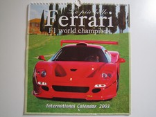Le piu belle Ferrari F1 world champions - International Calendar 2003