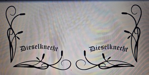 Dekor aufkleber dieselknecht - dekor,