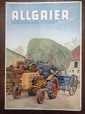großer original Allgaier AP17 Schlepper Prospekt - Traktor Verkaufsprospekt