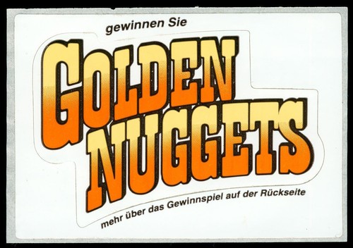 Werbe aufkleber golden - aufkleber,