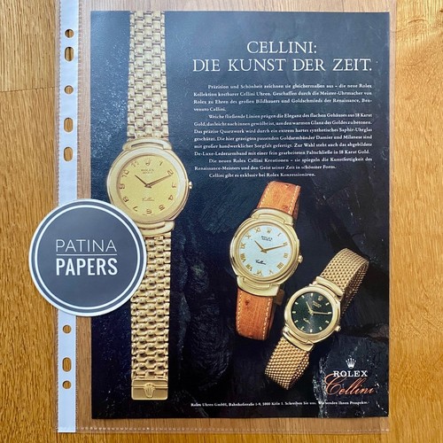 1990 rolex cellini - die, kunst